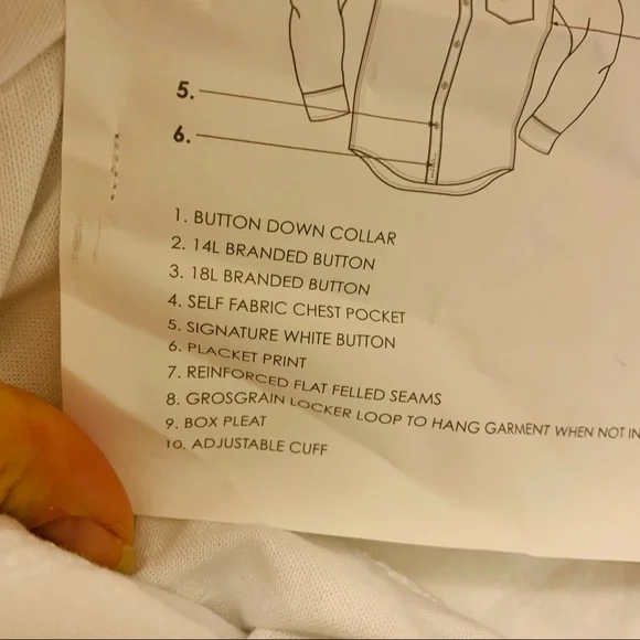 FIVE FOUR LA NWT White Arrowhead Button Down - Picture 4 of 8